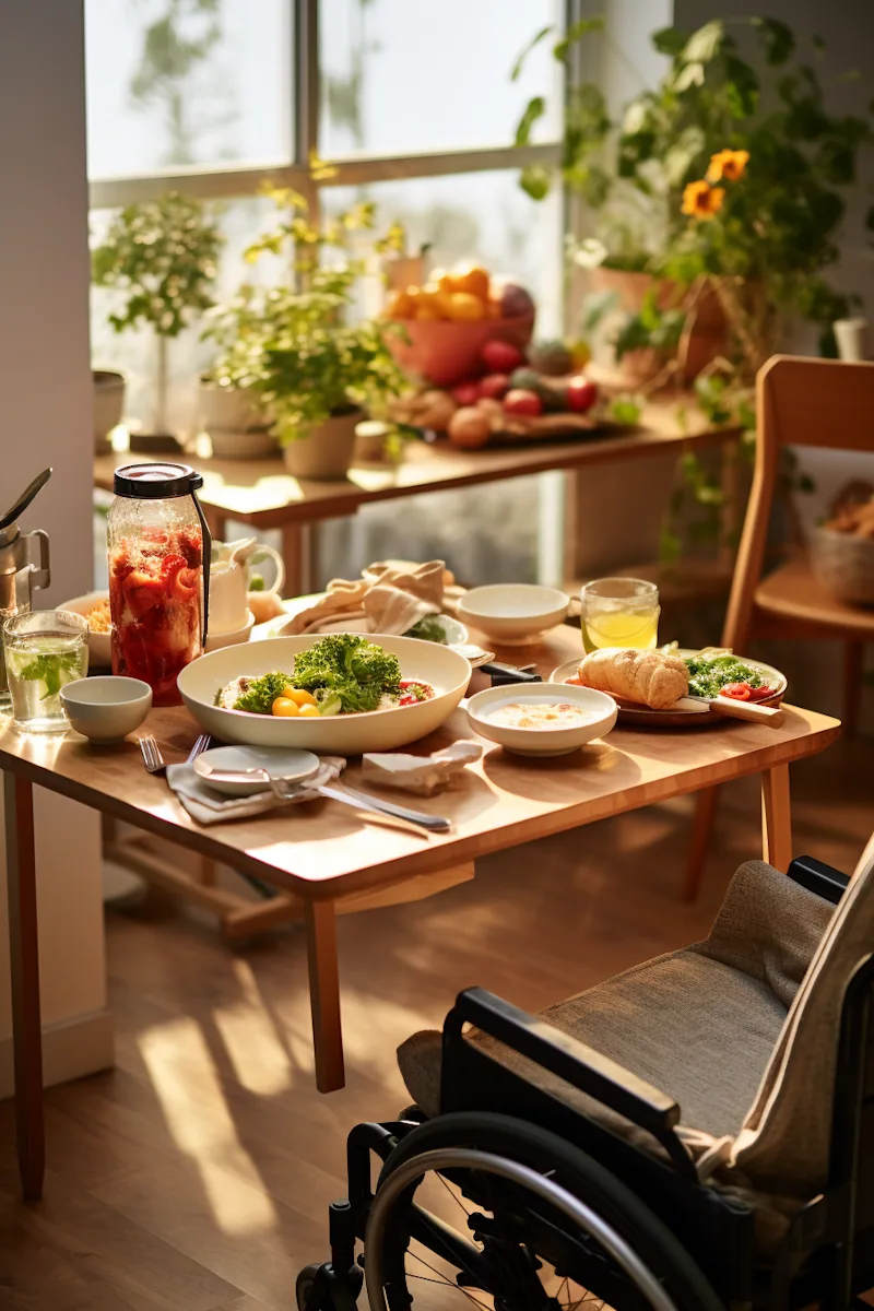 Healthy meal prepared on a table